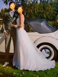 Prachtige Ladybird bruidsjurk/trouwjurk in ivoor