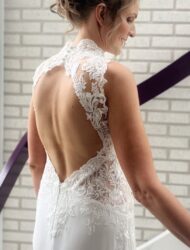 Elegante trouwjurk, tijdloos, minimalistisch en toch sprookjesachtig mooi