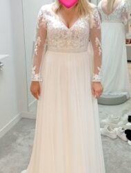 Trouwjurk bohemian A-lijn