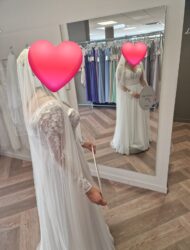 Trouwjurk bohemian A-lijn