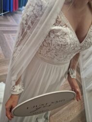 Trouwjurk bohemian A-lijn