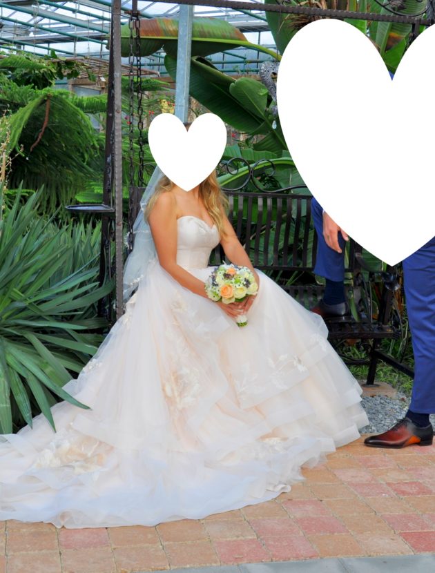 Prachtige ballgown trouwjurk – 38 – Le Papillion