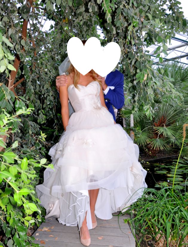 Prachtige ballgown trouwjurk – 38 – Le Papillion