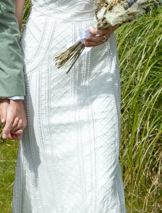 Vintage Gatsby jurk met kraalwerk, jaren ’20 stijl