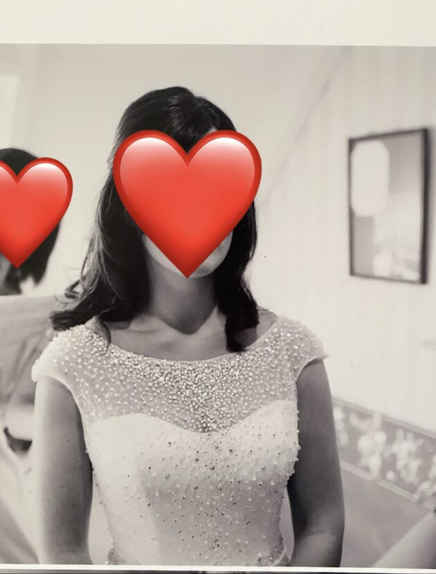 Satijnen trouwjurk van het merk Maggie Sottero