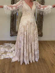 Bohemian A-lijn trouwjurk van Dama Couture