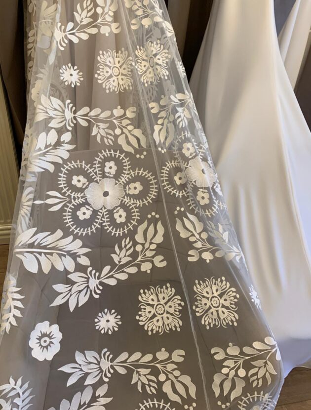 Bohemian A-lijn trouwjurk van Dama Couture