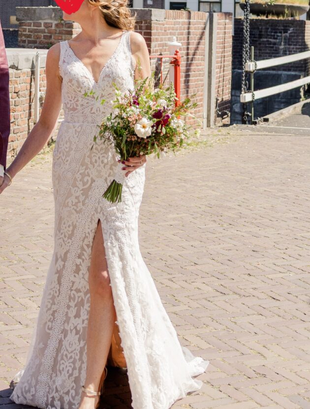 Bohemian Lilian West jurk met split