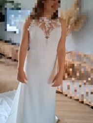 Trouwjurk kant maat 36